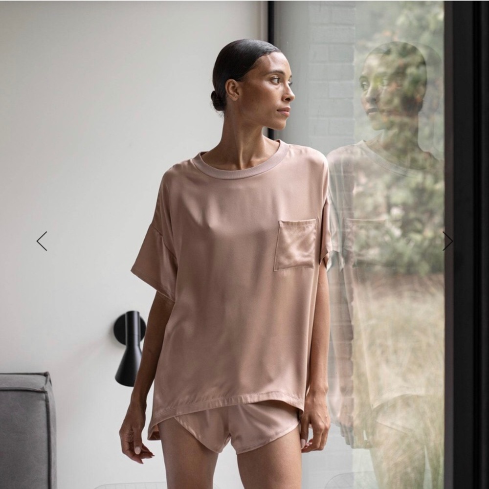 Lunya Washable Silk Tee Set XL/L Bare